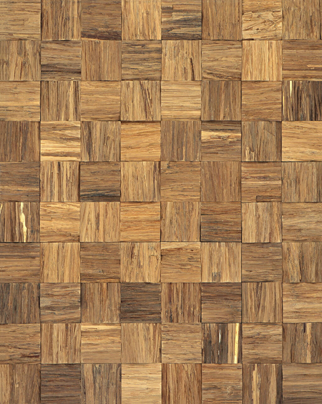 BAMBOOTOUCH - Habillage mur 3D Carré Caramel