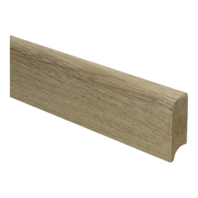 Plinthe colonial 58x20 chêne double fumé brut