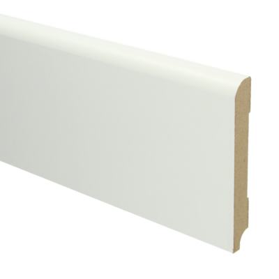 MDF plinthe coloniale 120x15 prép. blanc RAL9010