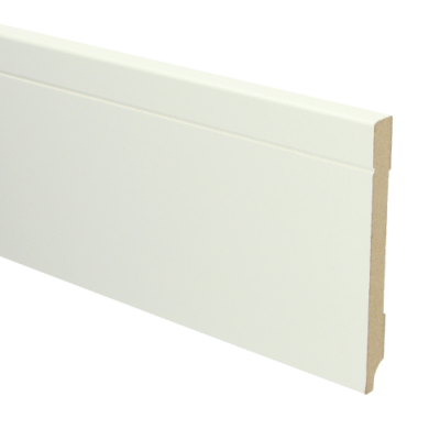 MDF plinthe intemp. 120x12 prépeint blanc RAL 9010