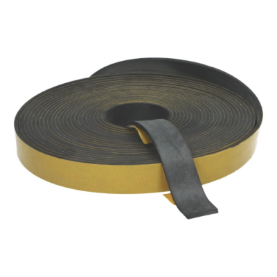 Caoutchouc de rehaussement de 25 mm de large - épaisseur 3 mm