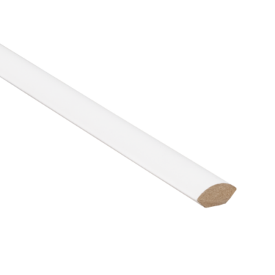 Profilé quart de rond en MDF 12x12 blanc folié