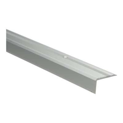 profil pour nez de marche 40x25mm argent fin antidérapant