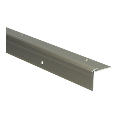 Profil de nez de marche enfichable jusqu'à 2,5 mm PVC acier inoxydable