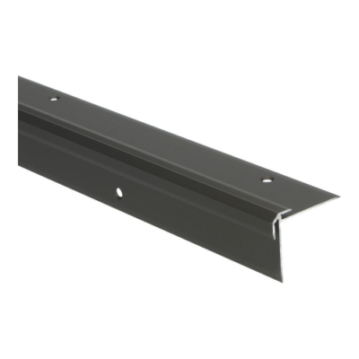 profil de nez de marche Push-in jusqu'à 2,5 mm PVC bronze