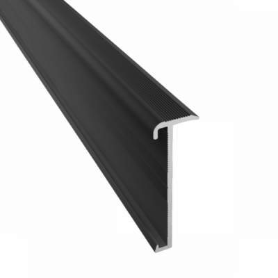 Profilé de nez de marche 845 14x43 mm pour PVC de 2-3 mm anthracite