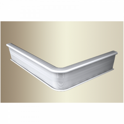 Push-in stairprof 846 angle 90gr à 3mm PVC argenté