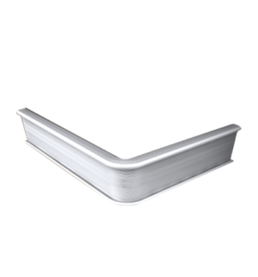 Push-in stairprof 845 angle 90gr à 3mm PVC argenté