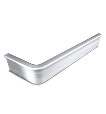 Escalier escamotableprof 845 coin gauche 3mm PVC argenté