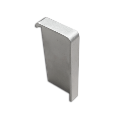 Embout droit pour le profil 845 argent