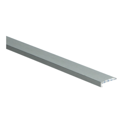 Barre d'angle selfcl. 4 mm tbv PVC click silver brushed.