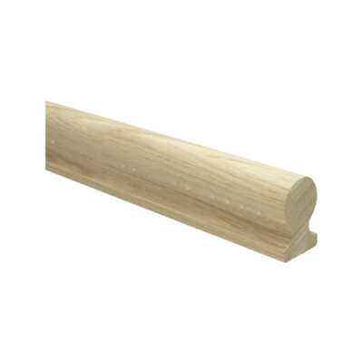 Chêne de la rampe non manipulé. trou de serrure 40x60mm 100cm