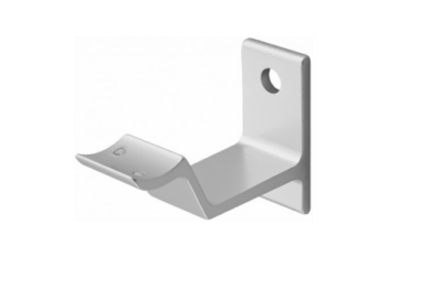 Support de main courante creux moderne alu - béton/pierre