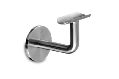 Support de main courante en acier inoxydable creux - béton/pierre