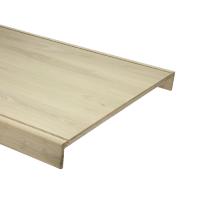 Marche rustique chêne brut 115x57 (2x nez 6cm) avec découpe