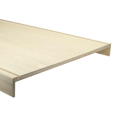 Pas mouillé. chêne unb. 115x57cm (2xnose 6 cm) +outsp.