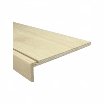 Passerelle en chêne naturel 92x28 cm avec découpe