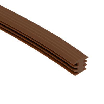 Escalier antidérapant profil en T brun (fraisage en)