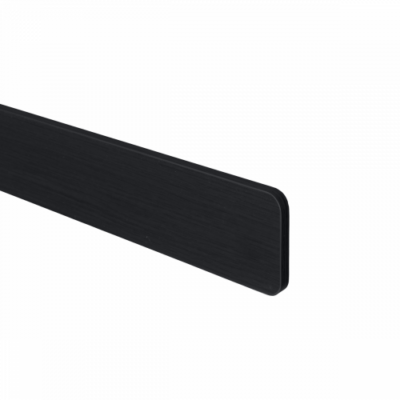 Couv. gauche 0,8x70x690mm Vesuv. Noir Grain de b.