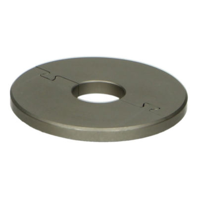 Rosette Ø 16 mm alu acier inoxydable mate