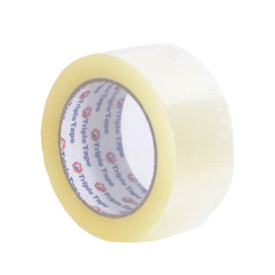 Ruban adhésif triple épaisseur 50mm 66m transparent