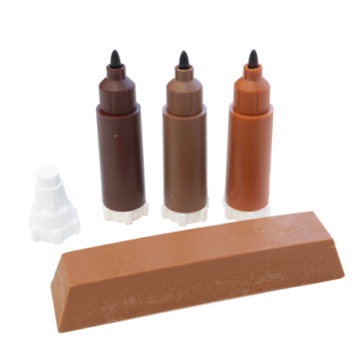 Set de crayons de couleur "rouge/marron".