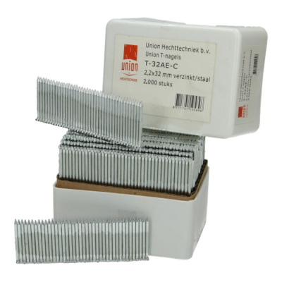 Clous en T 2,2 x 32 VZ/ST acier (2000 pcs)