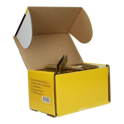 agrafes L-25 goldlook (7500 pcs) pour agrafeuse Bea 14