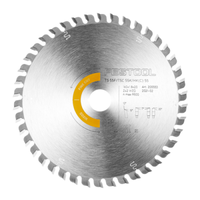 Festool Lame de scie circulaire HW 160x1,8x20 WD42 WOOD FINE CUT