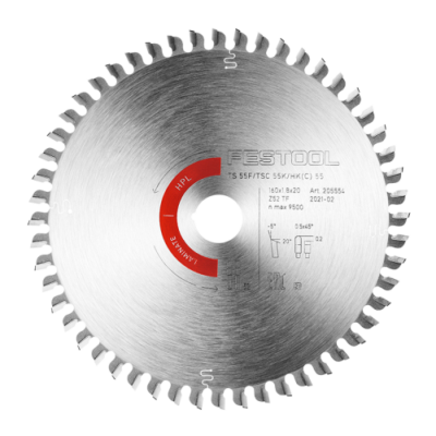 Festool Lame de scie circulaire HW 160x1,8x20 TF52 LAMINATE/HPL