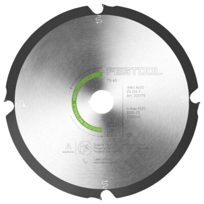 Lame de scie circulaire DIA 168x1,8x20 F4