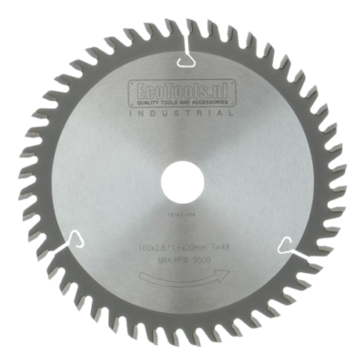 Lame de scie circulaire HM indus. 160 x 2,6 x 20 48T