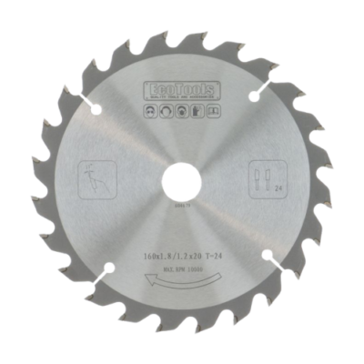 Lame de scie circulaire HM 160 x 1,8 x 20 24T (TS-55 mince)