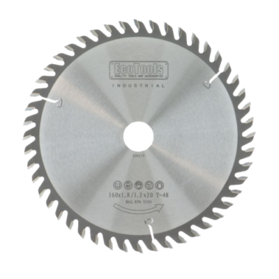 HM lame de scie circulaire indus, 160 x 1,8 x 20 48T (mince)
