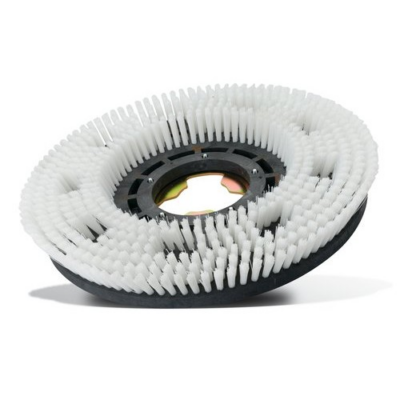 Brosse de nettoyage blanche pour le dessous de la polisseuse 16".