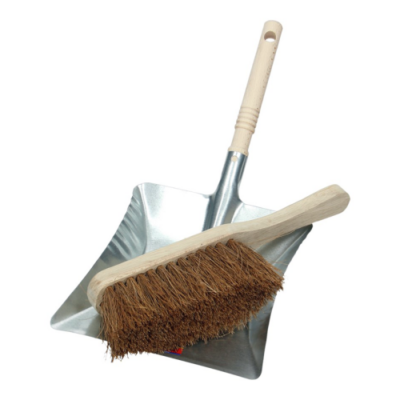 Pelle et brosse en coco galvanisé