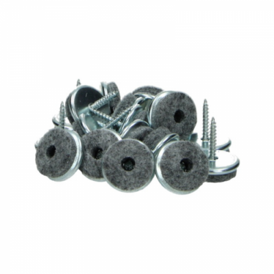 Patins en feutre avec vis 18 mm