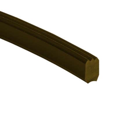 Profil antidérapant pour escalier brun 8x11mm (fraisage en)