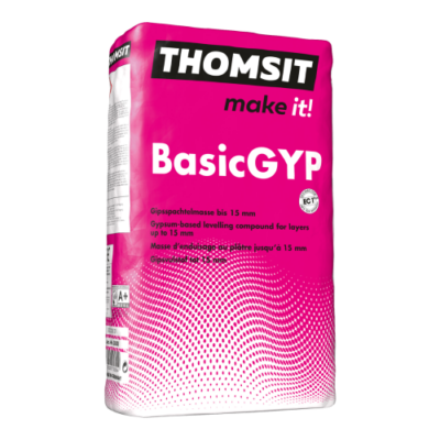 Thomsit BasicGyp Enduit de nivellement en plâtre 25 kg