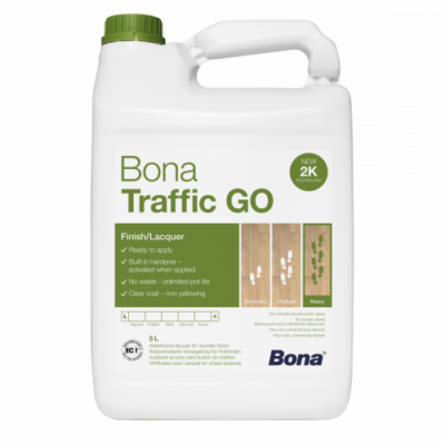 Bona Traffic GO Zijdemat 1K 5L: Bona Traffic GO Zijdemat 1K 5L