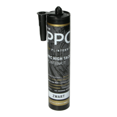 PPC Mastic pour plinthes à haute adhérence - noir RAL 9005 290 ml