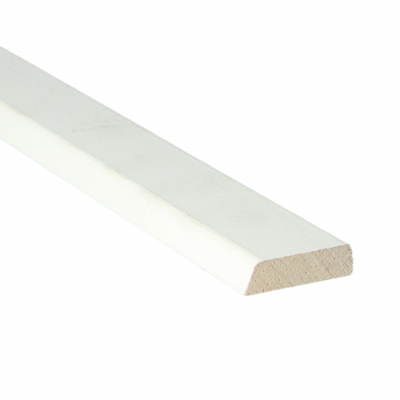 Latte d'extrémité Meranti 45x12 mm apprêtée en blanc