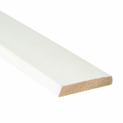 Latte de tête en Meranti 68x12 mm apprêtée en blanc