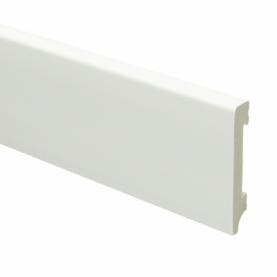 Plinthe moderne plastique imperméable 70x12 blanc