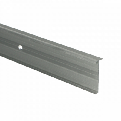 Profil de nez de marche en PVC argenté brossé 14x43mm 3m