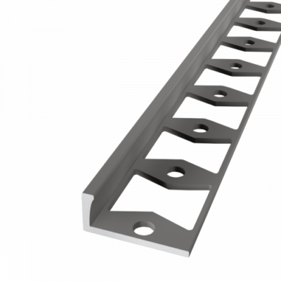 Profil de transition In-egaliseer PVC inox jusqu'à 6mm