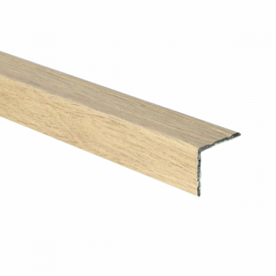 Duo-profil d'angle autocollant 24,5x30 mm en chêne chaud