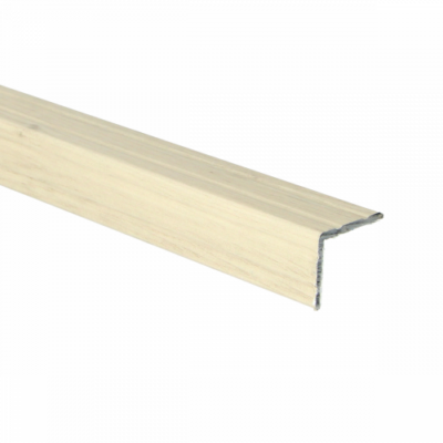 Duo-profil d'angle autocollant 24,5x30 mm en chêne chaud-blanc