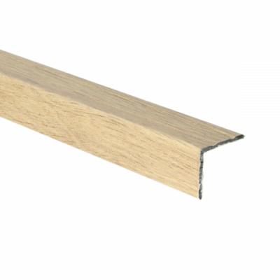 Duo-profil d'angle autocollant 24,5x30 mm en chêne radieux