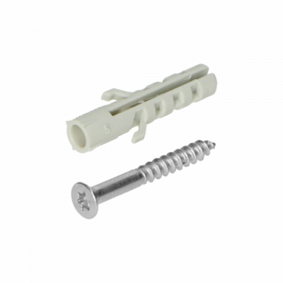 Ensemble de vis de profilés 3x25 mm, lot de 6 en argent